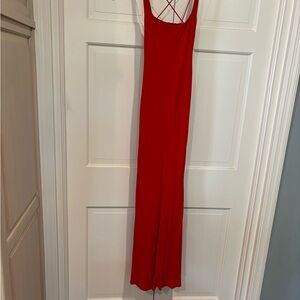 Elegant Red Maxi Dress